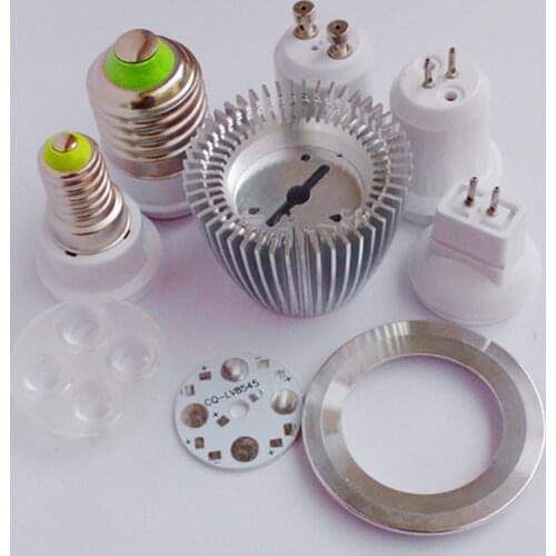 DIY led spotlight bulb 3W 4W 5W 7W GU10 GU5.3 MR16 E27 led spot light lamp cup radiato shell heat sink led light accessories