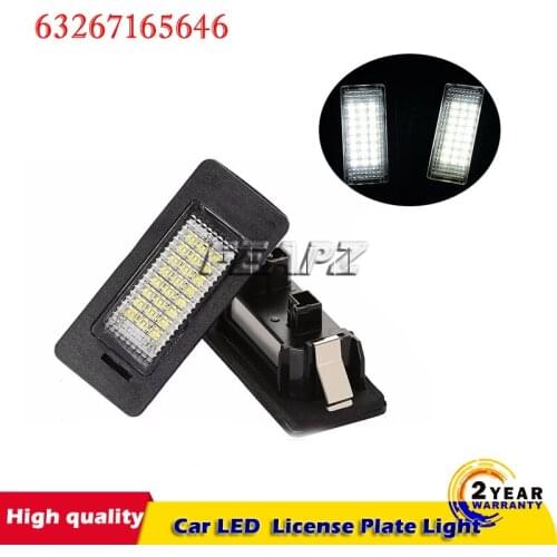 For BMW LED License Plate Lamp for BMW E82 E90 E92 E93 M3 E39 E60 E70 X5 6000K 63267165646 63267193293