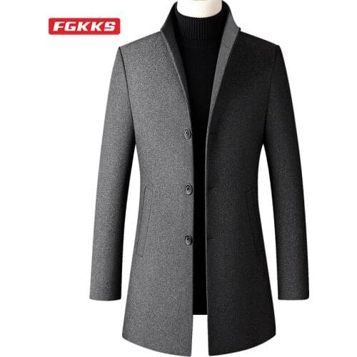 Мужские классические пальто FGKKS China At AliExpress