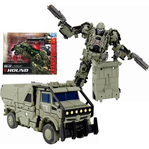 Takara Tomy Transformers Toys Anime Figure 10th Anniversary MB19 Hound Genuine Robot Model Action Toy Figure Toys for Children