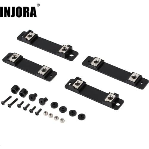 INJORA 4PCS Magnetic Shell Column Stand Body Post for 1:10 RC Crawler Car Traxxas TRX4 TRX6 G63