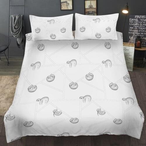White Bedding Set Cute Animal turtle Single Double Duvet Cover Set Luxury Queen King Twin Full Bed Linen Home Textiles For Child