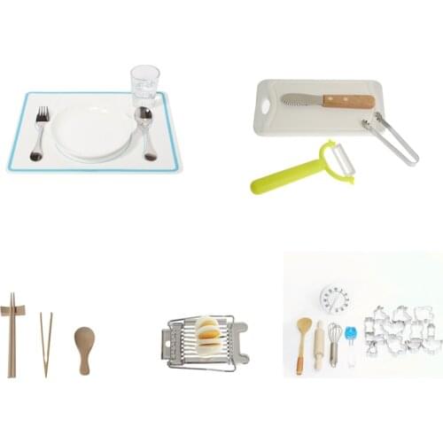 Kitchen Tools for Kids Montessori Life Practical Materials Basic Skill Learning Tools Prepare Foods Educational Equipment