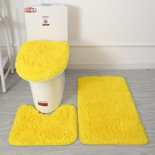 MOONBIFFY Bath & Toilet Rug Sets