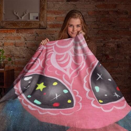 Alien Blanket Soft Fashion Bedspread Fuzzy Fleece Chair Blanket