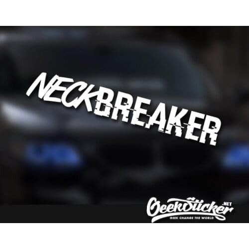Neck Breaker Waterproof Auto Car Front Window Windshield Decal reflective Sticker For Mazda Toyota BMW VW Honda Car Styling