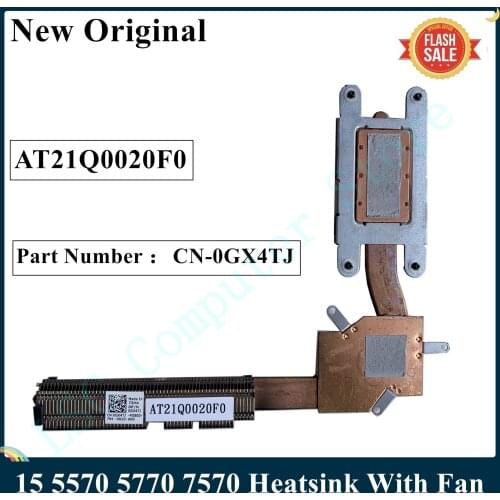 LSC New Original For DELL INSPIRON 15 5570 5770 7570 Laptop Heatsink With Fan CN-0GX4TJ 0GX4TJ GX4TJ AT21Q0020F0 Fast Ship