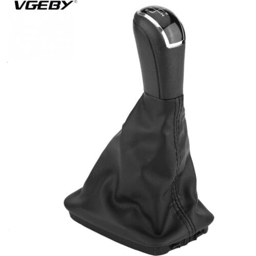 New 5 Speed Gear Stick Shift Knob Lever Gaiter Boot Cover PU Leather for Skoda Fabia MK1 6Y0711113H