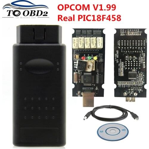 OBD2 OPCOM V1.65 V1.70 V1.78 1.99 Support Flash Update With PIC18F458 Firmware V1.95 A+Diagnostic Tool For Opel OPCOM