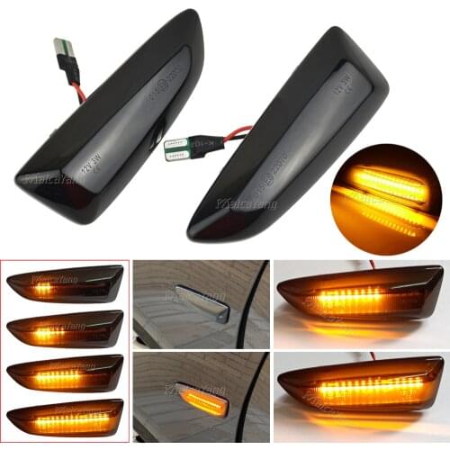 Flowing Side Marker LED Turn Signal Light For Opel Vauxhall Astra J K Crossland X Grandland Insignia B Zafira C For Buick Regal