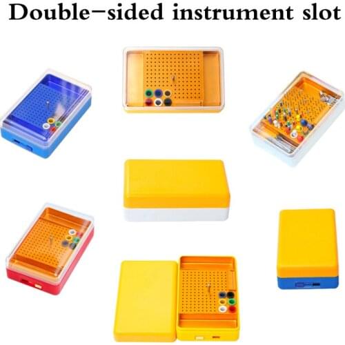 Dental 150 holes bur sterilization box dental diamond bur holder autoclavable box For Oral Care Tools