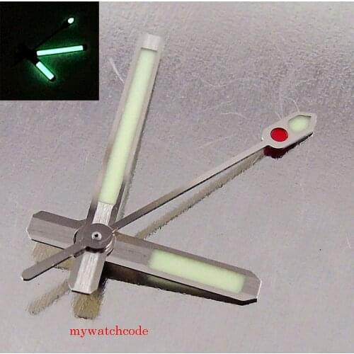 Super Japan C3 Luminous Stereoscopic Watch Hands Set Needles For NH35 NH36 4R35 4R36 movement Wristwatch Replacement