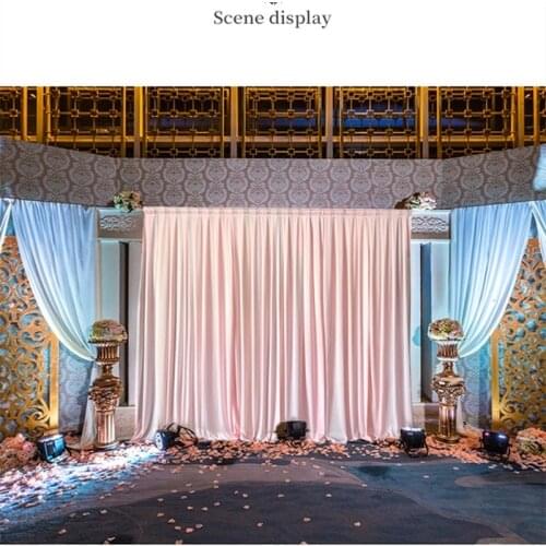 Wedding backdrop curtain event party decor customized wedding stage background silk drape decoration for stage