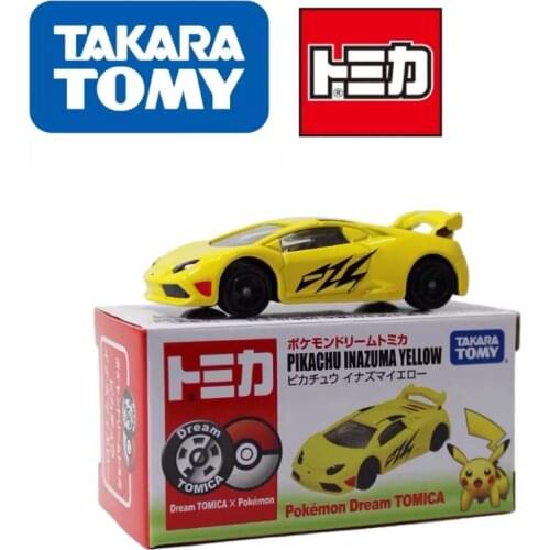 TOMY Alloy Car Dream Tomica Pokemon Kawaii Pikachu Supercar Toys Suitable For Childrens Palm Size Exquisite Appearance Gift
