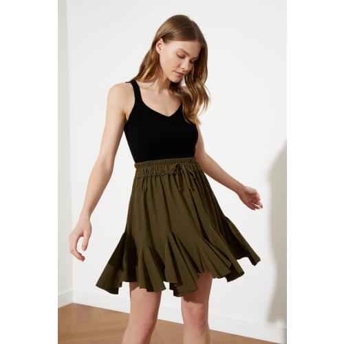 Trendyol Draped Knitted Skirt TWOSS21ET0056