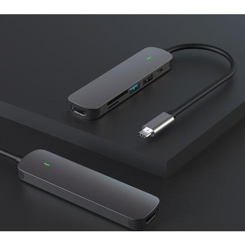 USB HUB C HUB HDMI Adapter 6 in 1 USB C to USB 3.0 Dock for MacBook Pro Accessories USB-C Type C 3.1 Splitter USB C HUB