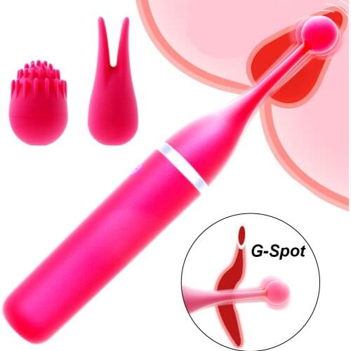 G-Spot Vibrators for Women 3 Caps Replacement Lick Clitoris Stimulator Nipple Massager Female Masturbator Sex Toys for Adults