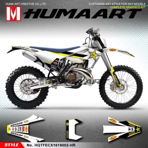 HUMAART Waterproof Stickers Custom Graphics Kit for TE FE TX FX FS TC FC 125 150 250 300 350 450 501 2016 2017 2018 2019