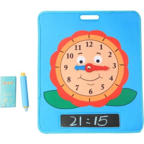 Funny Puzzle Clock Toy Time Learning Clock Early Education Teaching Aids Toys for Baby Children Kids