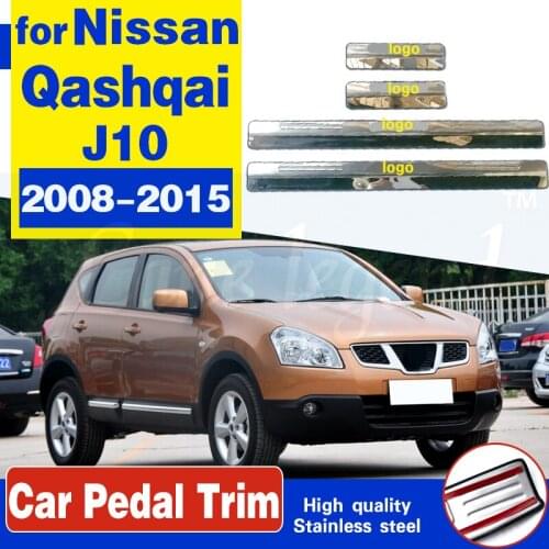 Auto parts external Door Sill Sills Scuff Plate Guard Pedal Protector Car cover For Nissan Qashqai J10 2008-2015 Car Styling