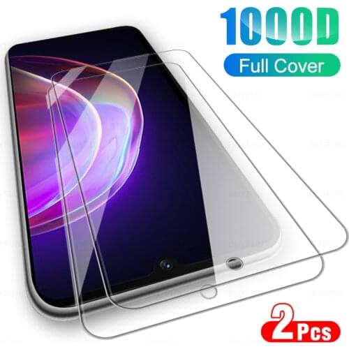 2Pcs Full Cover Protective Glass For VIVO V21 Phone Tempered Glas Screen Protector Film For VI VO 21V V 21 2021 6.44" Protection