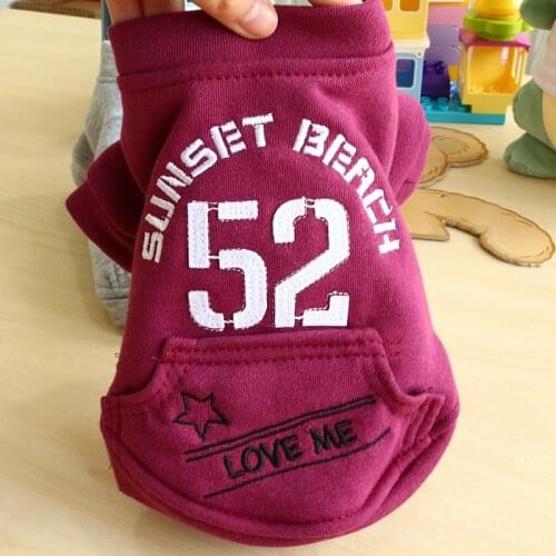 Winter Sporty Puppy Vest Clothing Soft Warm Cute Chihuahua Dog Clothes for Small Medium Animals Cat Pet Coat Jacket XXS-L