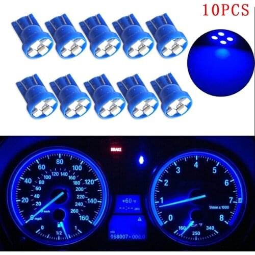 10pcs T10 Led Car Dashboard Light Instrument Automobile Door Wedge Gauge Reading Lamp Bulb 12V Cob Smd Car Styling White Red