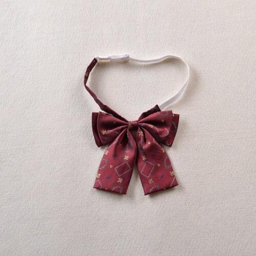2 pcs / lot Lovely pattern circle frame color bow tie sailor uniforms Accessories