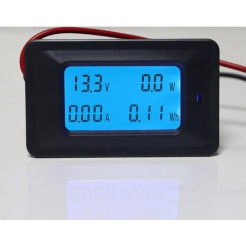 20A/50A/100A Digital DC 8-100V Voltage Current Power Energy Meter Panel Monitor 94PD