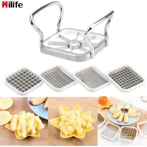 Vegetable & Fruits Cutter Slicer Stainless Steel 5pcs/set for Apple Pear Potato Chips Kitchen Utensils Tools Multi-Functional