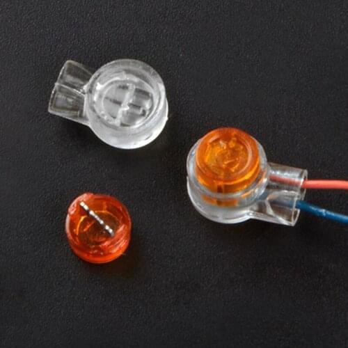 50pcs K1 Network cable Telephone line Quick connection terminal Thin line connector Signal line Two lines connection Moisture