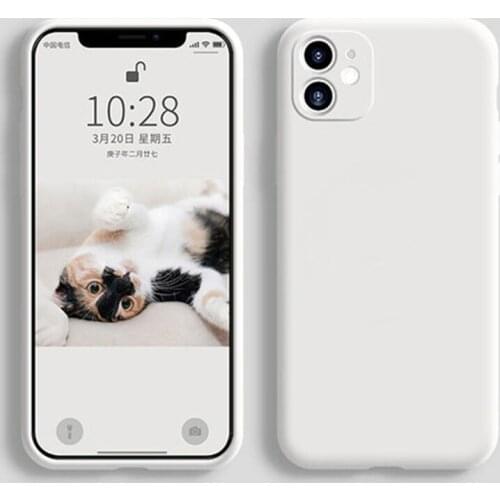 50pcs Original Liquid Silicone Case Shockproof TPU Soft Candy Cover For iPhone 13 Pro Max 12 Mini 11 XS XR X 8 7 6 Plus SE 2020