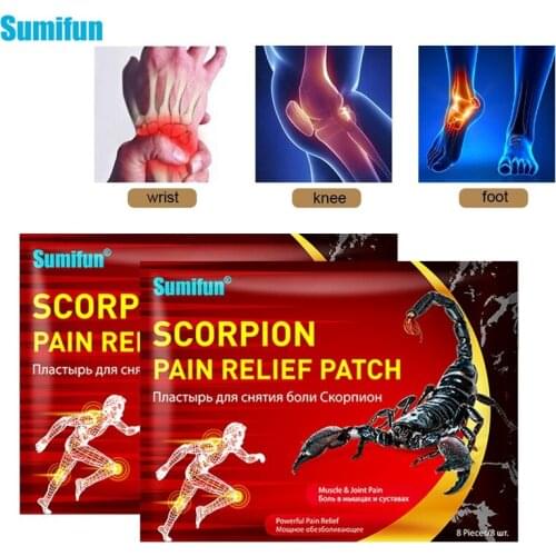 Sumifun 64pcs Rheumatoid Arthritis Medical Plaster Original Scorpion Venom Joint Killer Muscle Wrist Pain Bruises Treatment