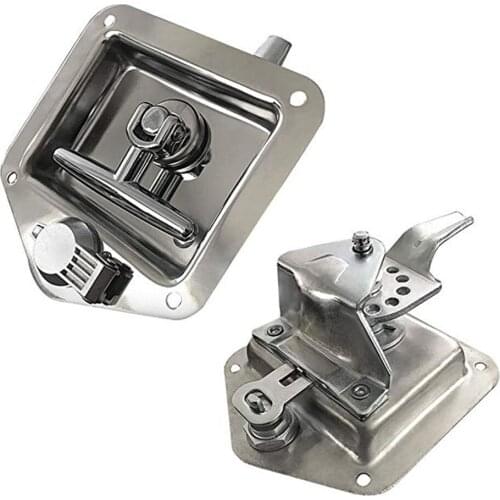 Caravan Accessories RV Yacht Door Lock Latch T-Handle Locker For Camper RV Truck Tool with Key 2 PCS/Set