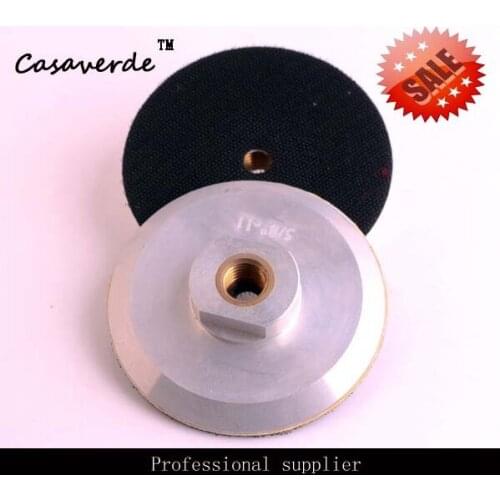4 inch D100mm Aluminum backer pads with 5/8-11 thread for grinder machine and polishing pads