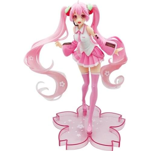 Anime Figurine Character Model 2019 Pink Toy Hand Office Doll Beautiful Girl Decoration Doll Model Toy Gift