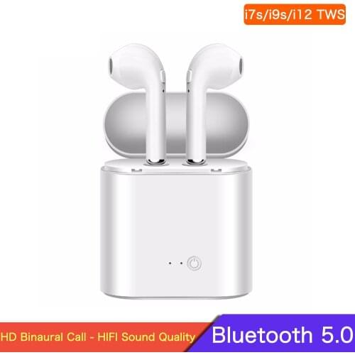 I7s i9S i12 TWS Wireless Headphones Bluetooth Earphones Earbud In-Ear Stereo Sports Handsfree Headset With Mic For Xiaomi Huawei