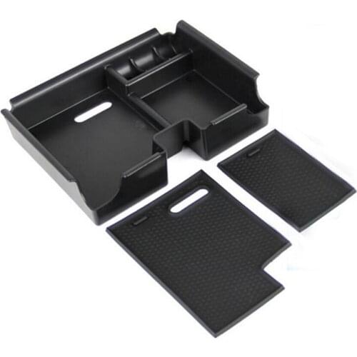 Car Styling Central Armrest Storage Box Car Organizer Suit For L/and Range Rover Evoque 2009-2016 Container Tray Accessories