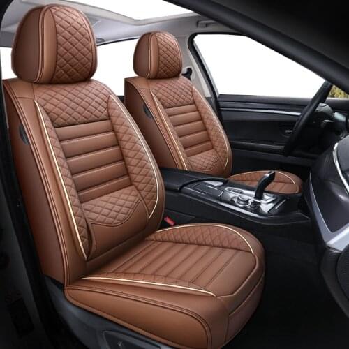Leather Car seat cover For kia ceed sportage jd rio carens morning shuma 3 4 soul 2020 seltos x line stinger accessories