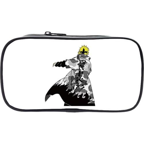 3D Anime Itachi Pencil Case Teenager Makeup Cases Pencil Akatsuki Gift Make Up Box Cosmetic Case Zipper Storage School Supplies