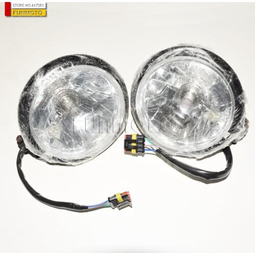 Right headlight suit for CF500 ATV parts number is 9010-160210
