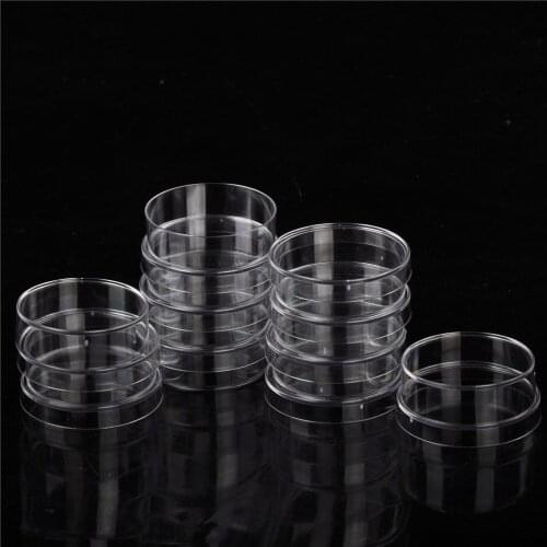 JETTING 10PCS Practical Sterile Petri Dishes with Lids for Lab Plate Bacterial Yeast Chemical Instrument Lab Supply