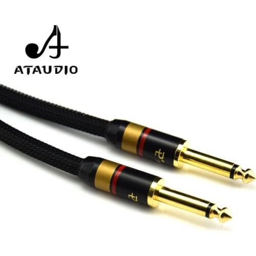 ATAUDIO HIFI MONO 6.5mm Cable 4N OFC 1/4" Jack 6.35mm Male to Male Cable