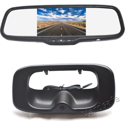 Vardsafe | Tailgate Reverse Camera + 5 Inch Clip-on Rear View Mirror Monitor for Chevrolet Silverado / GMC Sierra (1999-2006)