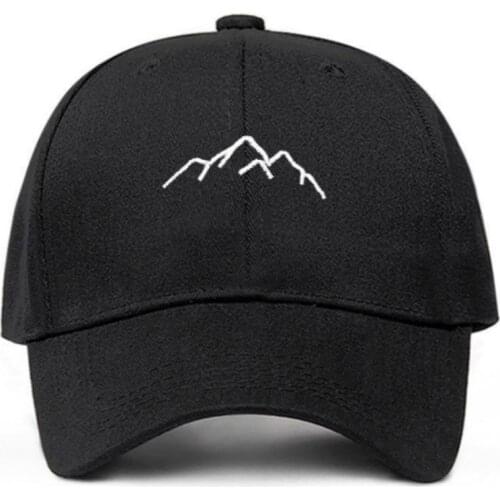 Mountain range baseball cap hip hop embroidery hill snapback hat cap cotton men kpop dad hat outdoor sport women golf hat bone
