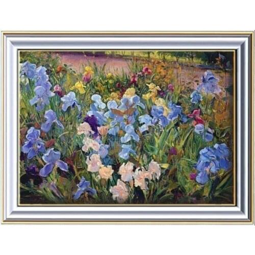 Square/round Resin Drill Embroidery Iris Tectorum Flowers Floristry Home Decor Diamond Painting Moasic Floral Picture Sale