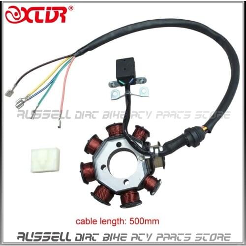 MAGNETO STATOR 8 Coil Pole 3 Hole For CG250 Zongshen 150CC 250CC ATV JONWAY LANCE ZNEN TAOTAO ROKETA Go Kart