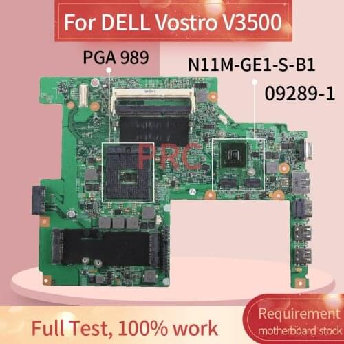 CN-0W79X4 0W79X4 For DELL Vostro 3500 V3500 GT310M Notebook Mainboard 09289-1 HM57 N11M-GE1-S-B1 DDR3 Laptop Motherboard