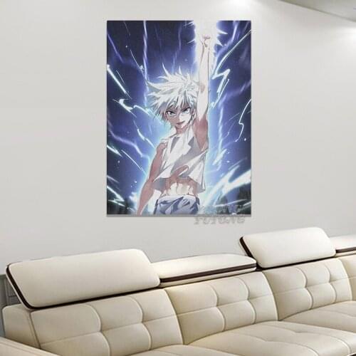 Wall Artwork Modular Paintings Killua Zoldyck Hunter X Hunter Anime Pictures Hd Prints Home Poster Canvas Living Room Decoration