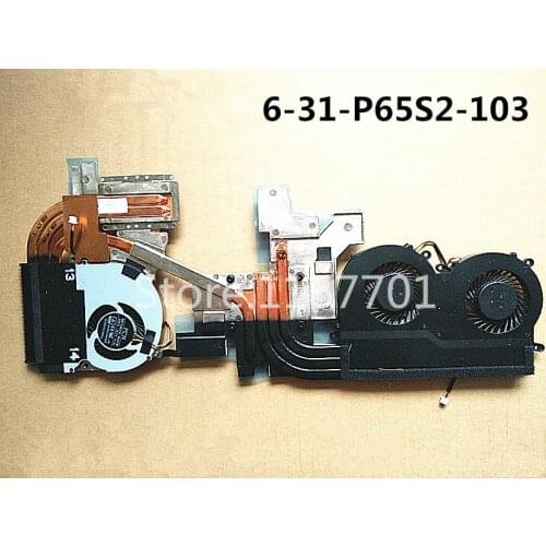 New Original Laptop/Notebook GPU CPU Cooling radiator heatsink fan for Hasee Z8 Z8-SP7S1 G8 Terrans Force T7 6-31-P65S2-103